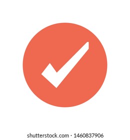 Outline check icon. Check vector illustration. A sign of check. Symbol of check for web and mobile.
