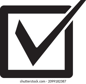 Icono de verificación de esquema. Comprobar ilustración vectorial..eps