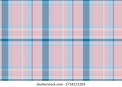 Contorno de textura de Vector de cuadros, tartán a cuadros a medida sin costuras. Textil de fondo de tela de patrón de Reino Unido en paleta de colores claros y cian.