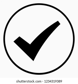 Outline Checkmark vector icon