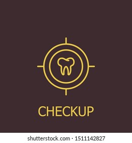 Outline checkup vector icon. Checkup illustration for web, mobile apps, design. Checkup vector symbol.