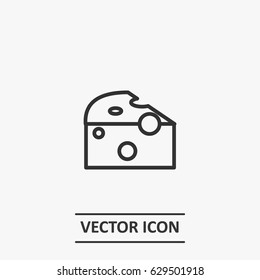 Outline  cheese  icon illustration vector symbol