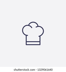 Outline Chef Hat Icon Illustration Isolated Vector Sign Symbol