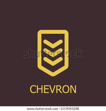 Outline chevron vector icon. Chevron illustration for web, mobile apps, design. Chevron vector symbol.