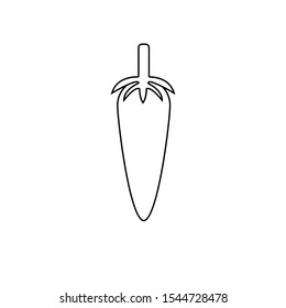outline chili logo is a simple logo, compatible for any company.