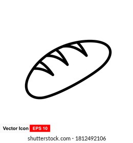 Outline the chocolate cake with a shadow. Vector image.