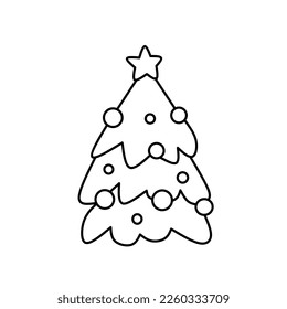 vector de icono de árbol de navidad