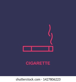 Outline cigarette icon.cigarette vector illustration. Symbol for web and mobile