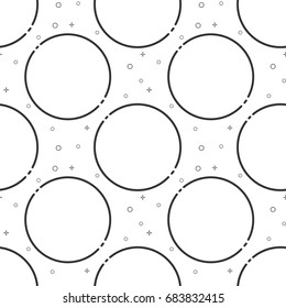 outline circle pattern vector