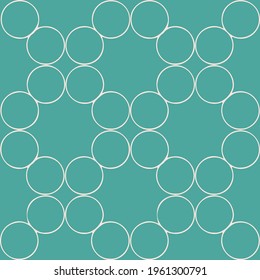 outline circles vector seamless repeat pattern