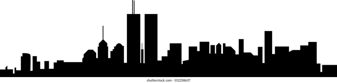the outline of the city