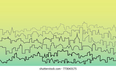 Outline of the city.