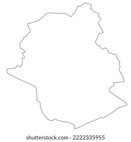 Outline of the city map - Brussels