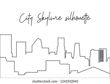 outline city skyline
