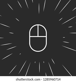 Outline click icon illustration isolated vector sign symbol