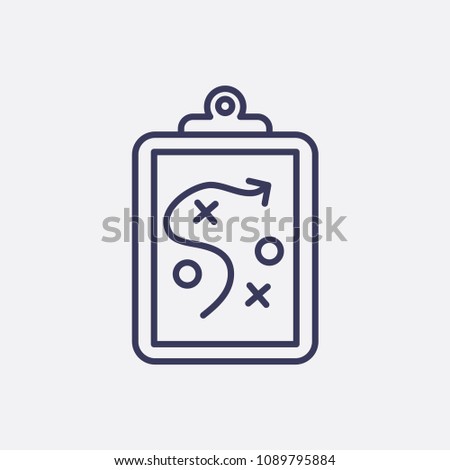 Outline clipboard icon illustration,vector tactick sign,plan symbol