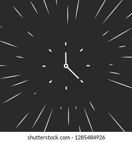 Outline clock icon illustration isolated vector sign symbol