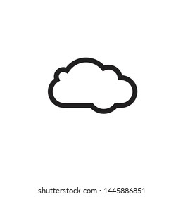 Outline Cloud icon isolated on white background