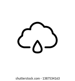 Outline cloud icon vector illustration symbol