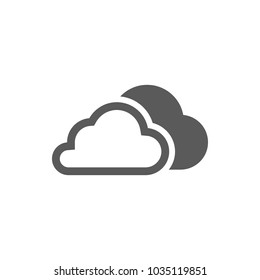 outline clouds icon