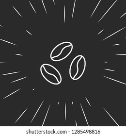 Outline Coffee Bean Icon Illustration Isolated Vector Sign Symbol