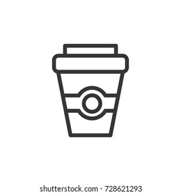 Outline coffee cup icon. illustration vector symbol