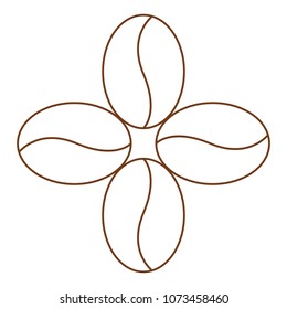 Outline coffee symbol