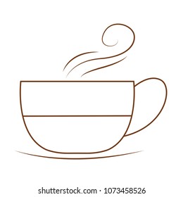 Outline coffee symbol