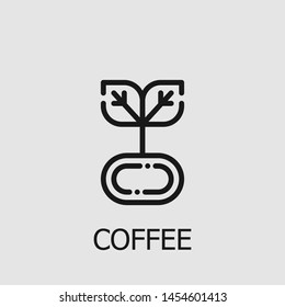 Outline coffee vector icon. Coffee illustration for web, mobile apps, design. Coffee vector symbol.