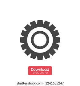 Outline Cogwheel Rotation Icon