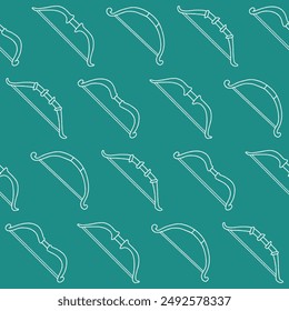 Outline Collection of Bow Vector Seamless Pattern illustration Design