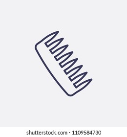 Outline comb icon illustration,vector fashion sign symbol