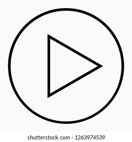 Outline commence pixel perfect vector icon