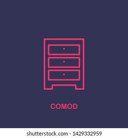 Outline comod icon.comod vector illustration. Symbol for web and mobile