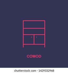 Outline comod icon.comod vector illustration. Symbol for web and mobile