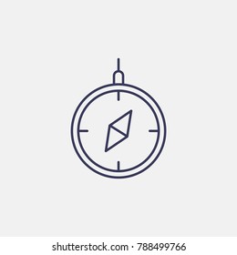 Outline Compas Icon Illustration Isolated Vector Sign Symbol