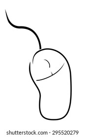Outline Computer Mouse 
