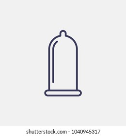 Outline condom icon illustration vector symbol