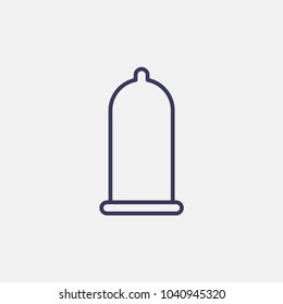 Outline condom icon illustration vector symbol