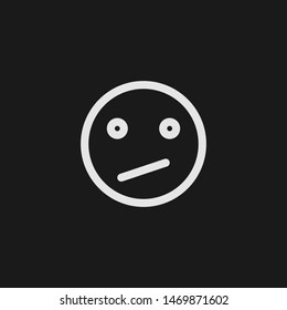 Outline confused vector icon. Confused illustration for web, mobile apps, design. Confused vector symbol.