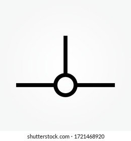 outline connection cable vector illustration