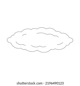 Outline contour. Design element. Vector illustration isolated on white background. Template for books, stickers, posters, cards, clothes.