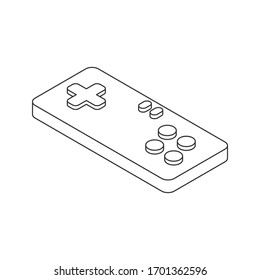 outline controller icon vector illustration