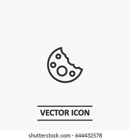 Outline cookie icon illustration vector symbol