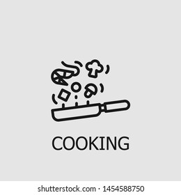 Outline Cooking Vector Icon. Cooking Illustration For Web, Mobile Apps, Design. Cooking Vector Symbol.