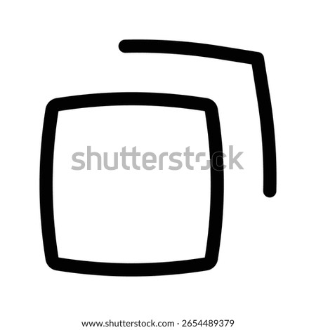 Outline copy icon to duplicate, clone, or paste content