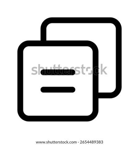 Outline copy icon to duplicate, clone, or paste content
