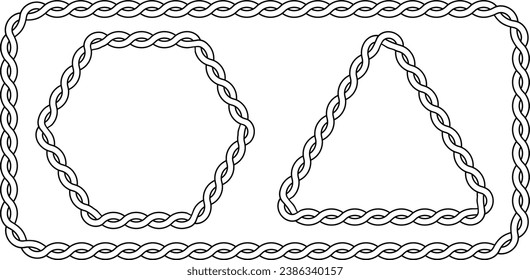 outline cord frame set with copy space