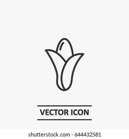 Outline corn  icon illustration vector symbol