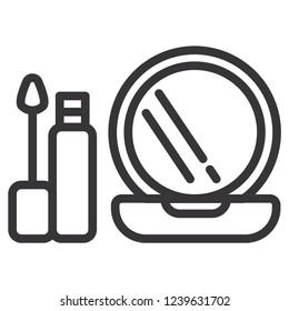 outline cosmetic icon. beauty icon